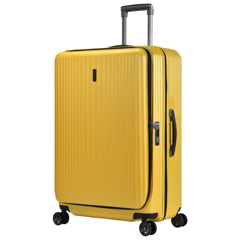 [エミネント]キャリーケース スーツケース ジッパー 拡張フロントオープン リッド 大型 101(116)L