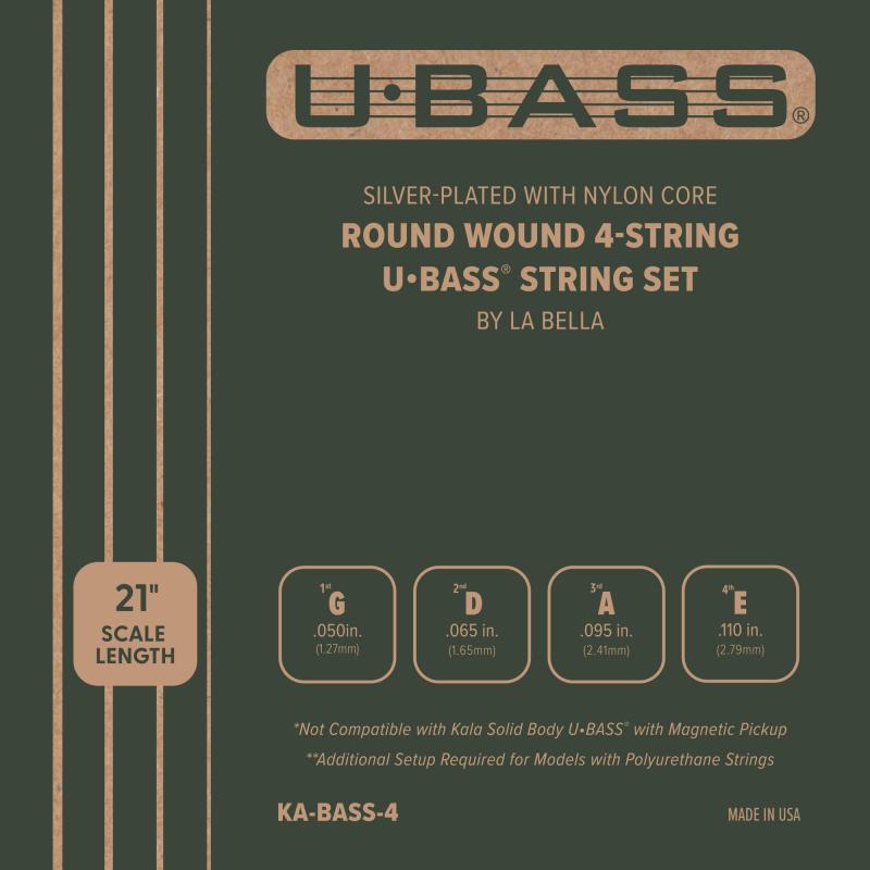 KALA カラ ウクレレベース(U・BASS)弦 Silver Plated Round Wound KA-BASS 【】