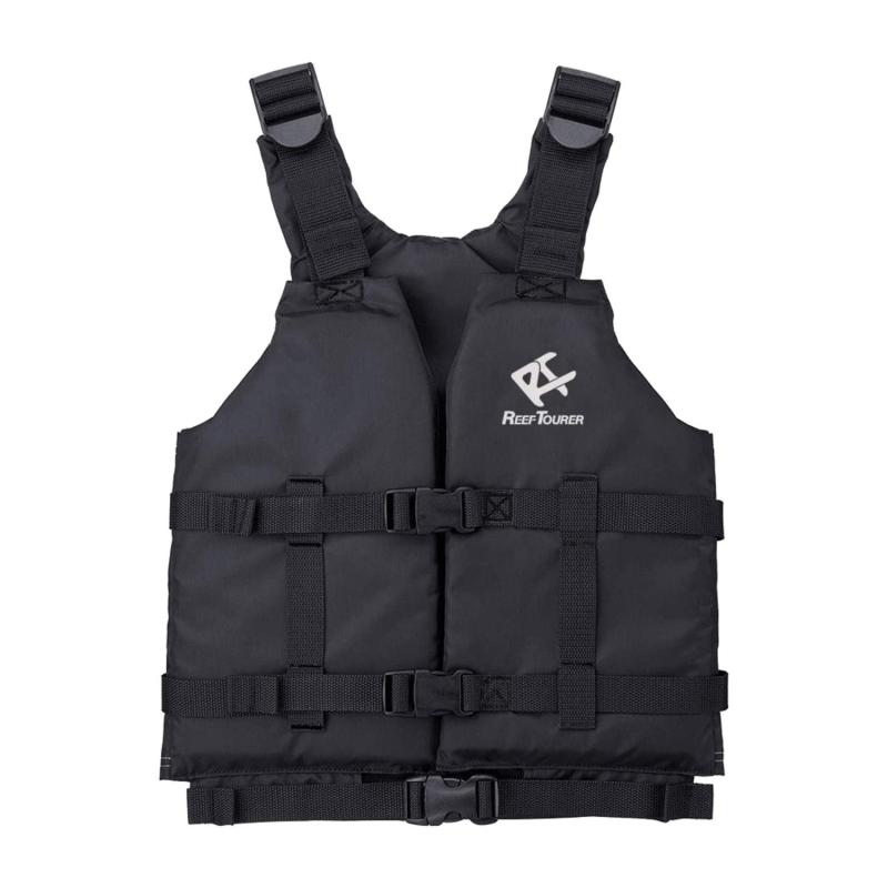 リーフツアラー(REEF TOURER) 泳ぎやすさを極めた 股ベルトなし シュノーケリングベスト スリムタイプ ブラック 【S/M/Lサイズ】 RP0402P