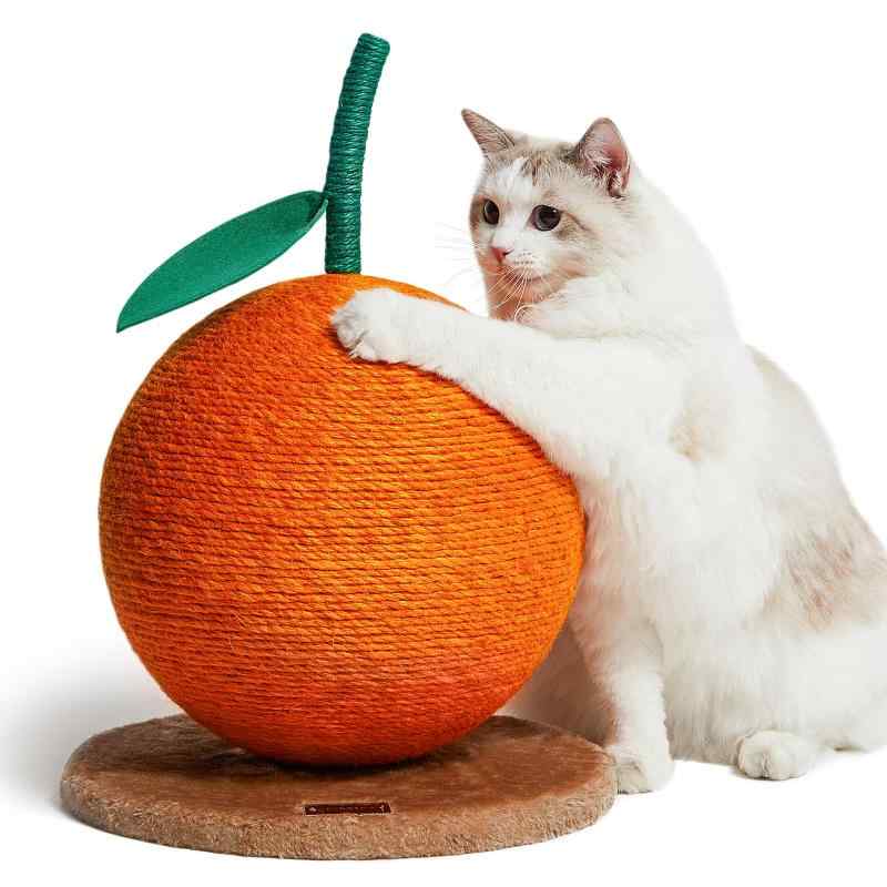 VETRESKA 猫 爪研ぎ 猫 つめとぎ ポール 天然サイザル麻 可愛いインテリア 安定 長持ち 組み立て簡単