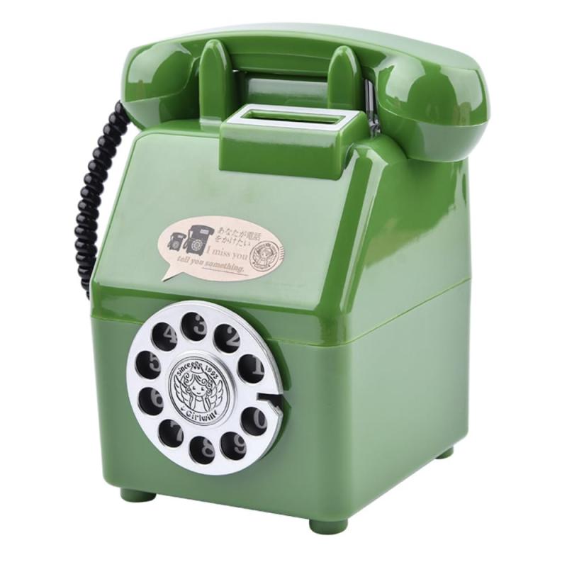 ideastore 貯金箱 500円玉 レトロ 雑貨 電話 かわいい おもしろ