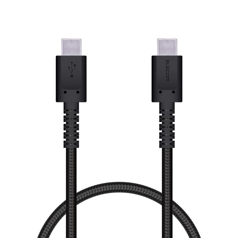 エレコム USBケーブル TypeC to TypeC PowerDelivery対応 【最大3Aで高速充電】高耐久 USB2.0認証品