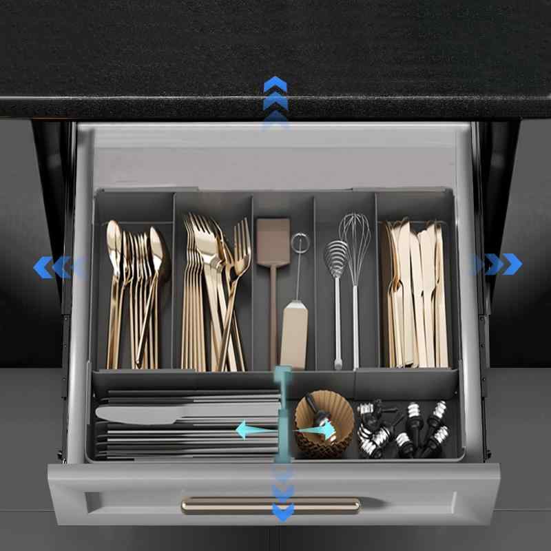 ママ倉 カトラリーケース (伸縮 調節可能） カトラリートレー