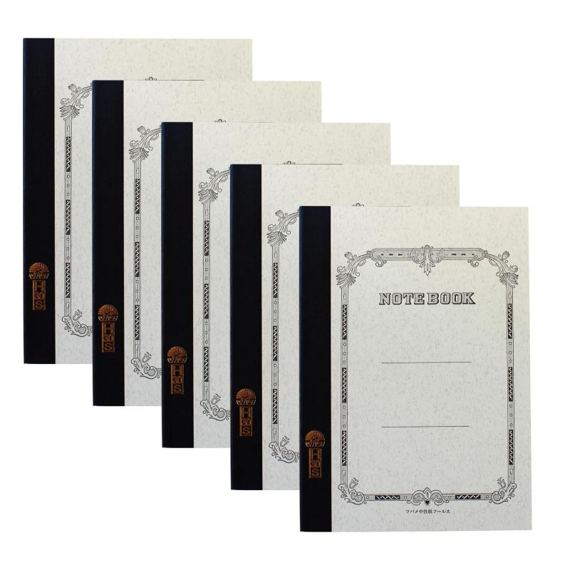 ツバメノート ノート A5 横罫 40枚 H2002 4冊パック H40S-4P