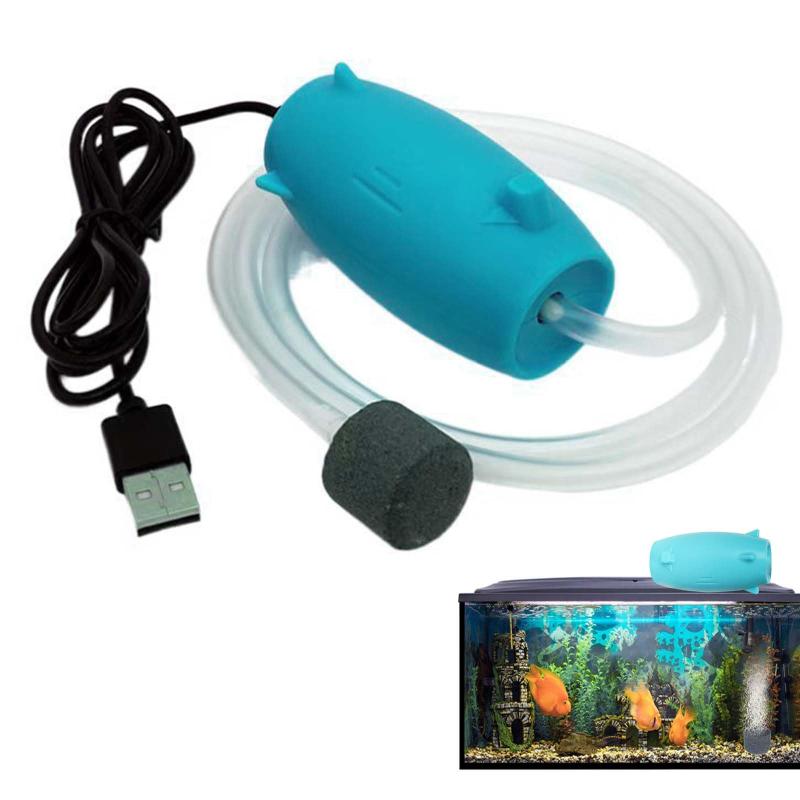 PAVIKEエアーポンプ水槽 金魚エアーポンプ 水槽酸素ポンプ USBミニエアレーションポンプ 酸素ポンプusb..