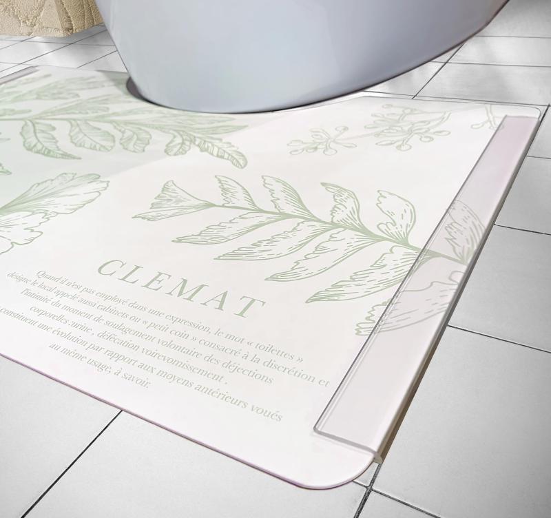 Luna &amp; Stella トイレマット CLEMAT 使い捨て 防臭 吸水 速乾 ずれない 10枚セット 固定用クリップ別売 2