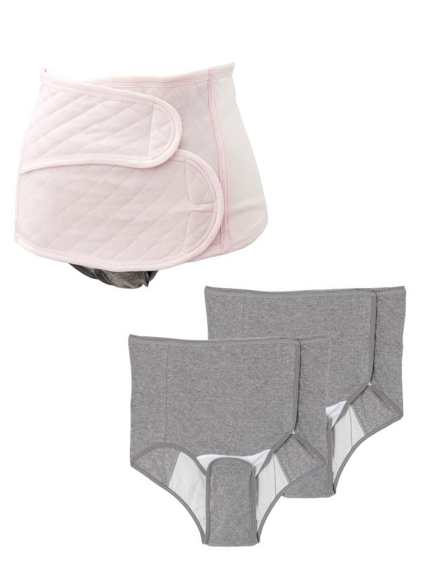 犬印本舗 インナー 帝王切開 用 出産準備 3点セット 産褥 ショーツ 腹部 保護帯 ケアベルト 腹帯 下着●【帝王切開用の出産準備に】帝王切開後に必要な保護帯と、産褥ショーツ2枚がセットになった出産準備セットです。●【必須アイテム3点がお...