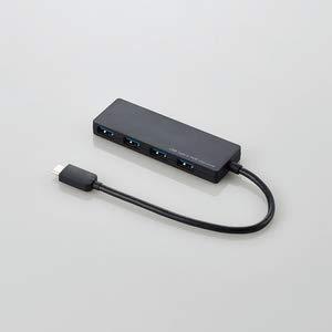 エレコム USB3.1(Gen1)HUB Type-C Aメス4ポート バスパワー 15cmケーブル ブラック U3HC-A429BBK