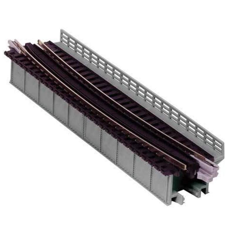KATO Nゲージ 単線デッキガーダー曲線鉄橋R448-15° 灰 20-467 鉄道模型用品