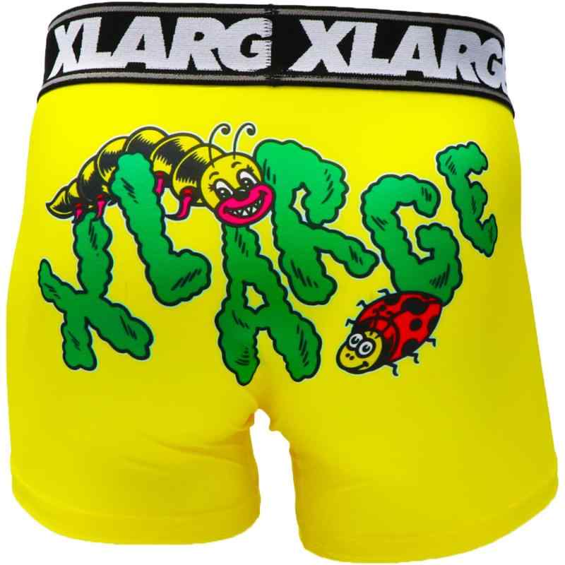 X-LARGE エクストララージ メンズ ローライズ ボクサーパンツシームレス M L XLサイズ BUG 80376100 イエロー ブランド 大きいサイズ LLサイズ 男性 下着 誕生日 プレゼント
