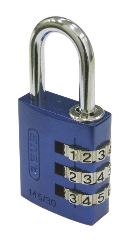日本ロックサービス ナンバー可変式南京錠 145-30 ブルー 00721241-1