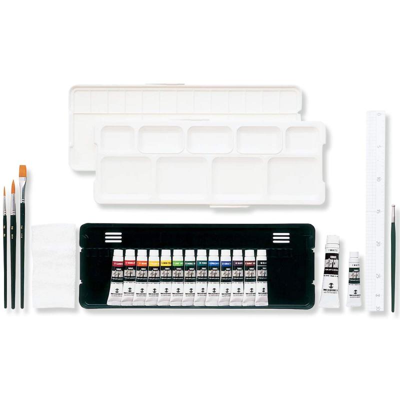 ターナー色彩 ポスターカラー 15色プレンティセット(木棒入り) PC15PYK4