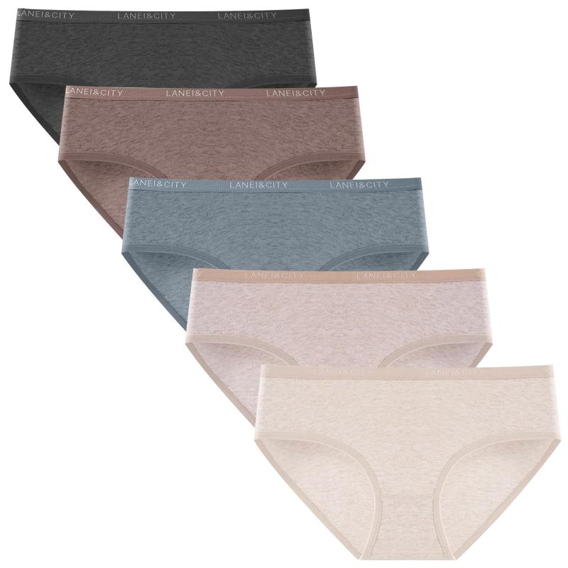 [AILIWINA] ショーツ レディース 綿100 パンティー 女性用 ショーツ コットン 高通気性 高伸縮性 快適 レディース 純綿 パンツ 女性の下着（5枚セット）