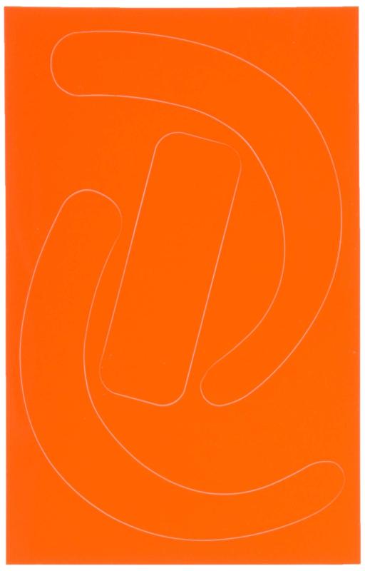 ユニット 安全帯使用確認ステッカー蛍光赤(10枚) 33527R