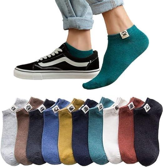 [Xiyaoer] 靴下 メンズ 冬 高级綿 10足セットスポーツソックス カラフルソックス カジュアルソックス スポーツ くつした 男性用 ビジネス クルーソックス 靴下 おしゃれ 通気性 24-28cm