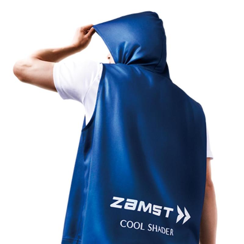 楽天タロットマスター[ザムスト] スタテニで紹介 肌温度-15℃の冷感ポンチョ 冷感タオル COOL SHADER クールフェイスカバー 暑さ対策 日焼け対策 UV対策 テニス サッカー ゴルフ ランニング スポーツ プール 日常生活