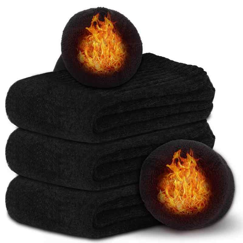 [PALAME] 靴下 メンズ 冬 防寒 厚手【38℃極めた暖かさ・極厚雲感裏パイル・ウール素材】 3足/5足セット ウールソックス 保温 暖かい 柔らかい 吸汗 抗菌 防臭 伸縮性 耐久性 室内 アウトドア