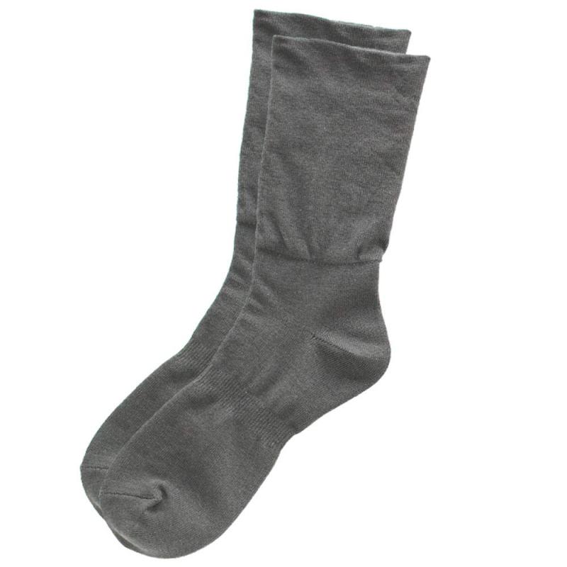 [NUKATO]締め付けない靴下 メンズ ゆったり 男性 ソックス 日本製 消臭 クルーソックス 無地 米ぬか繊維 保湿 通年 ギフト 綿 レーヨン 25-27cm