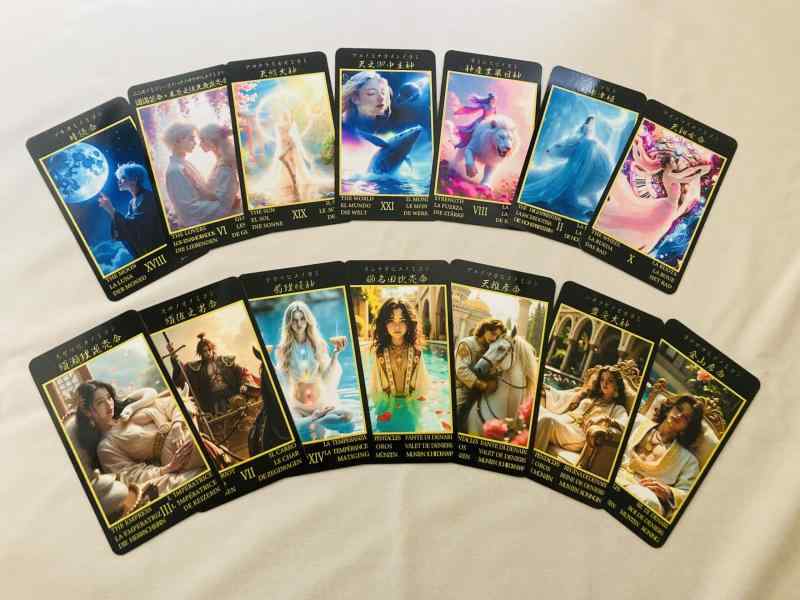 Tarot Card - 日本神話の神様タロットカード Tarot cards of Japanese gods（6カ国語対応）