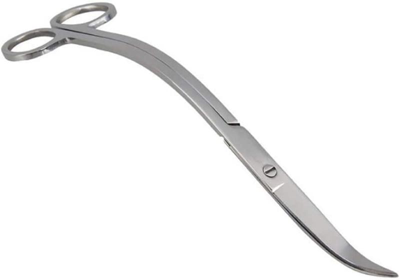 水草 トリミングはさみ ステンレス鋼 水族館トリミングハサミ カーブ 熱帯魚水草メンテナンスエッジ 水..