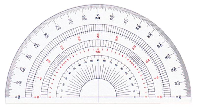 ドラパス 半円分度器(3.0)