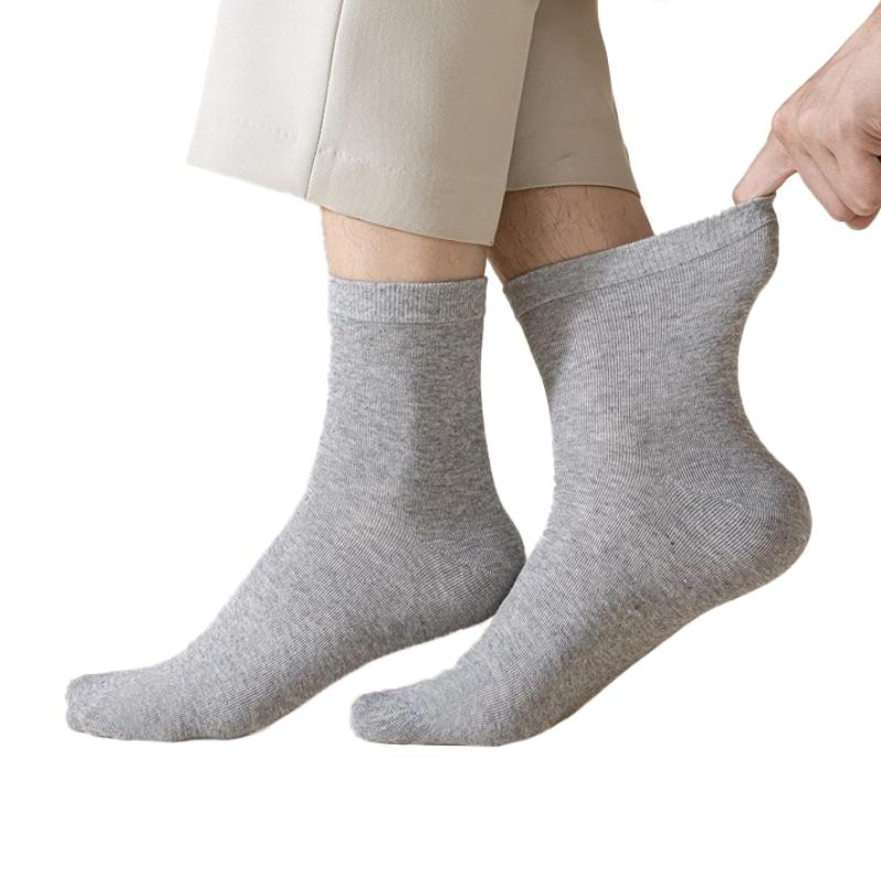 [RONGUI] メンズ 使い捨て靴下 10足セット 個包装 使い捨て ビジネス クルー ソックス 旅行 スポーツ 靴下