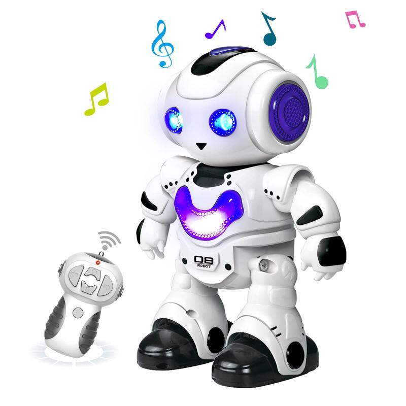 電動ロボット おもちゃ 動くおもちゃ ダンス 音 反応 おもちゃ ライト デモモード 操作簡単 初めてのロボット 子供の…