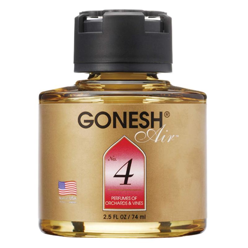 GONESH(ガーネッシュ)リキッドエアフレッシュナー(置き型芳香剤)No.4(ピーチ・ベリー・ブドウ等のフルーティな香り)74ml