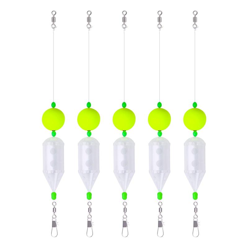 遊心館釣具 簡単ぶっ込みサビキカゴ 3サイズ (透明/蓄光) サビキカゴ ロケットカゴ 遠投カゴ釣り サビキ釣り