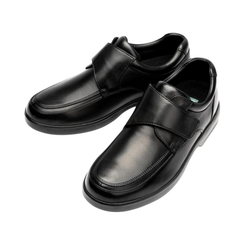 [ドクターアッシー] DR1011 軽量設計 通気性 4E幅広・甲高 面ファスナーデザイン ソフト牛革 メンズ 紳士靴 3Dカップインソール(3.0)