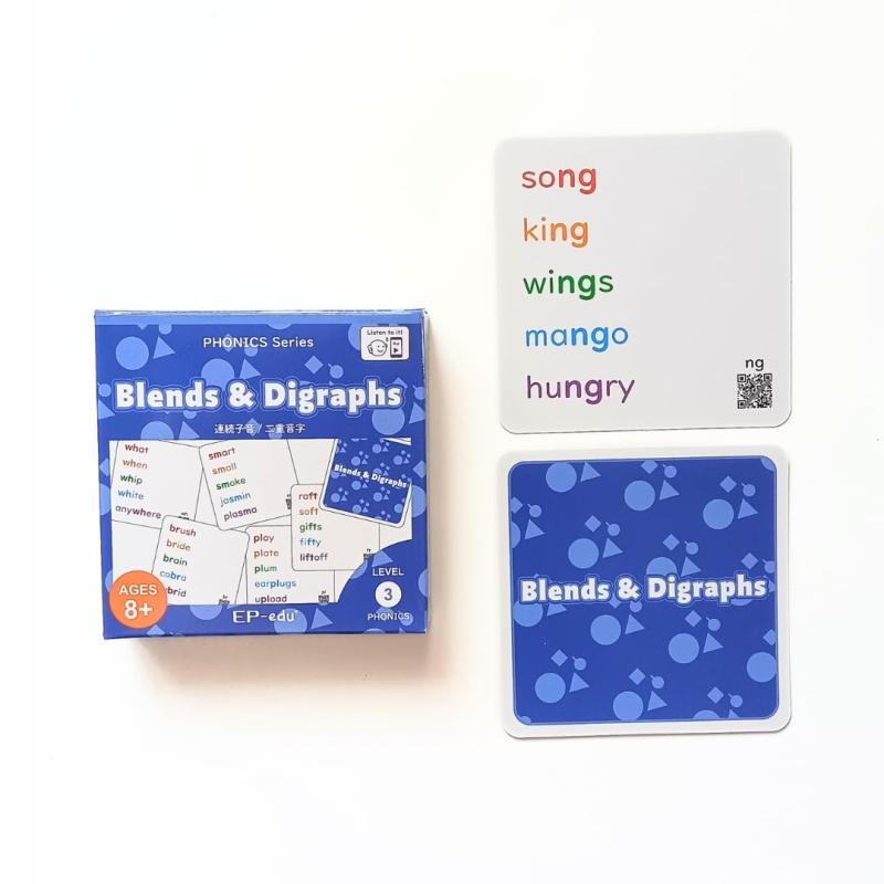 EP-edu Blends &amp; Digraphs 連続子音/二重音字 カードゲーム教材 フォニックス
