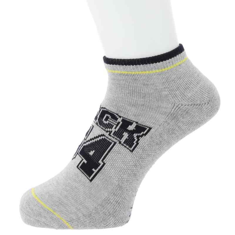 [ジャックバニー] メンズ 抗菌防臭 アンクルソックス (ブランドロゴ・足底パイル・足底サポート) / ゴルフ 靴下 / 262-4186411