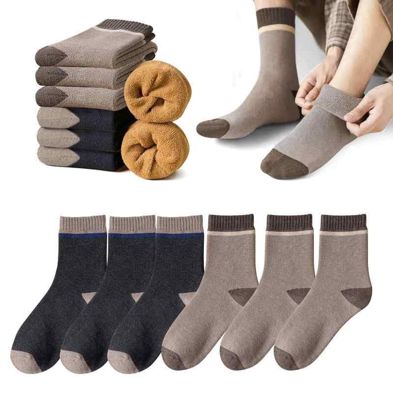 楽天タロットマスター[雲見] 靴下 メンズ 冬 あったか靴下 メンズ【360°蓄熱・三重保温・締め付けない】 暖かい 厚手 極厚裏起毛 防寒 吸汗 抗菌消臭 耐久性 伸縮性 速乾 蒸れにくい 室内 アウトドア 登山 キャン