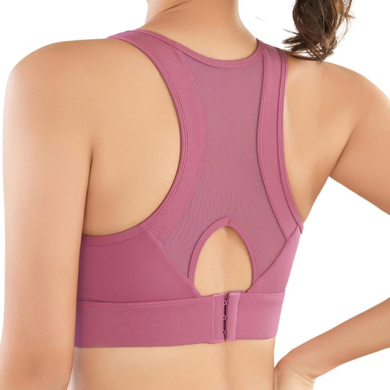 [machikaada] 620 スポーツブラ スポブラ ブラトップ 揺れない ヨガ ヨガウェア カップ付き ハイサポート 後ろホックタイプ ランニング