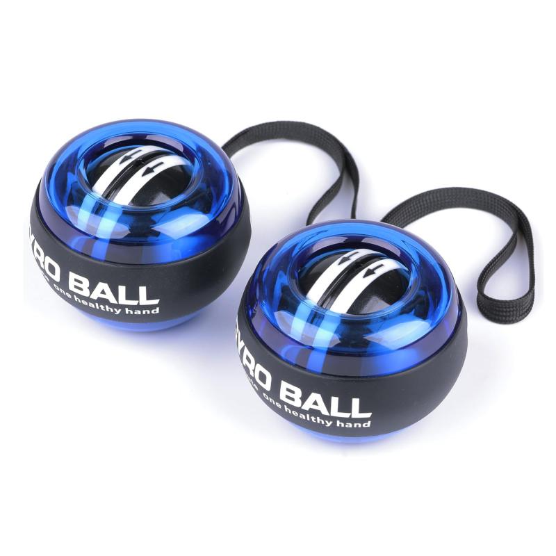 CAWKAY パワーボール 2個セット スナップボール オートスタート機能 握力 ボール 手首 前腕 筋トレ 握力 グリップ トレーニング