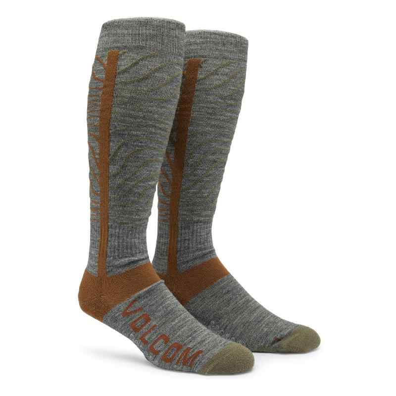 [ヴォルコム] メンズ クルーソックス (総柄グラフィック) [ J6352500 / HEAVY OVER-THE-CALF SOCK ] 靴下 スノー