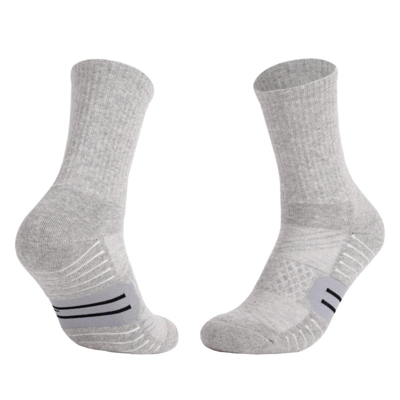 [Aqinmony] 靴下 メンズ スポーツソックス 厚手 通気防臭 滑り止め 登山用靴下 作業用靴下 アウトドア バスケ ランニングソックス 綿 足臭対策 疲労防止 男女兼用 H21