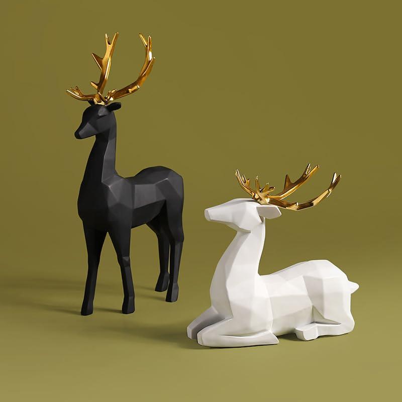 [HARGIO] インテリア インテリア雑貨 オブジェ 置物 おしゃれ 動物 フィギュア トナカイ 鹿 玄関 置き物 かわいい🦌 トナカイがモチーフのオブジェです。 シンプルでお洒落なインテリア雑貨です🦌 リビングや玄関に置くだけでおしゃれな空間にしてくれます。シンプルなデザインなので空間を邪魔することもありません。🦌 動物がお好きな方のプレゼントにもおすすめです🦌 ●材質：樹脂 ●サイズ：ブラック 高さ 31cm × 横幅 17cm × 奥行 10cm　：　ホワイト 高さ 20cm × 横幅 18cm × 奥行 10cm