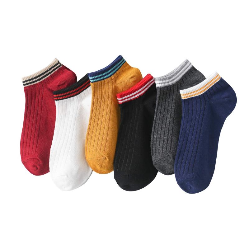 [Xinker] 靴下 レディースソックス くるぶし スポーツソックス ショートソックス かわいい 蒸れない 女性用 綿 通気 滑り止め 脱げない 6足组