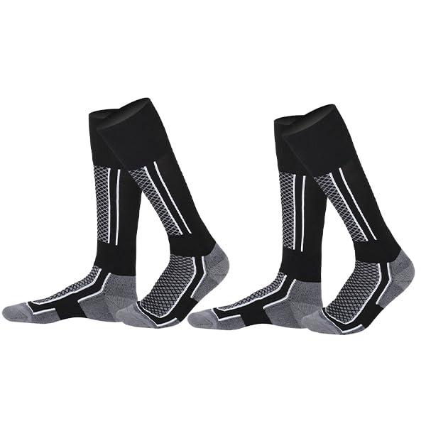 [2足セット] 大人用 スノーボード スキー 雪遊び ソックス メンズ/レディース 防寒ソックス あったか靴下 ハイソックス [並行輸入品]