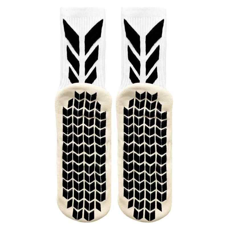 [メンデンス] 専門防滑 靴下 メンズ 快適多用途 滑り止め設計 クルー ソックス スポーツ 家庭 通気性素材 通気性 耐久性アップ フリーサイズ