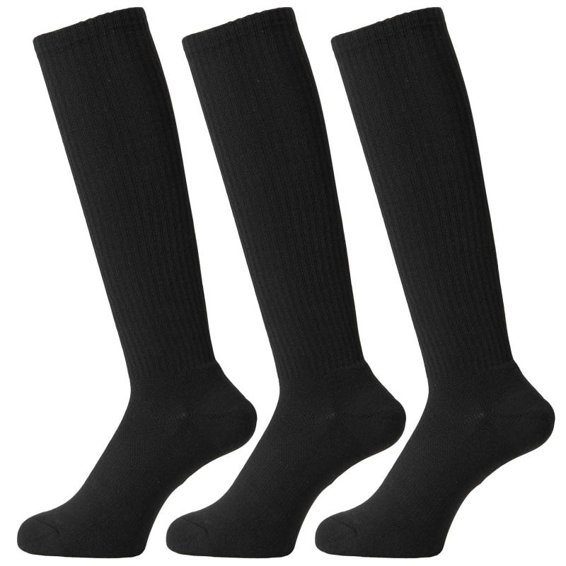 [バックスポット] バレーボール ソックス 3足組 ハイソックス 靴下 無地 メンズ レディース 【抗菌防臭 足底クッション】