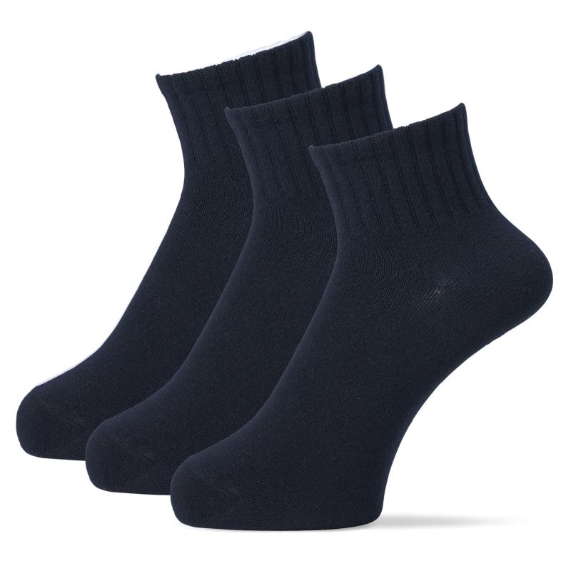 [オカモト] スクールソックス 3足セット 10cm丈 無地 消臭 破れにくい 学校 靴下631183レディース