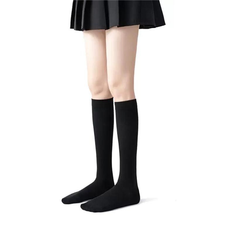 レディース ニーハイソックス 可愛い 滑り止め付き 靴下 ベルベット ハイソック cosplayや制服用 ロリ系 JK cosplay 通学 美脚ソックス 靴下