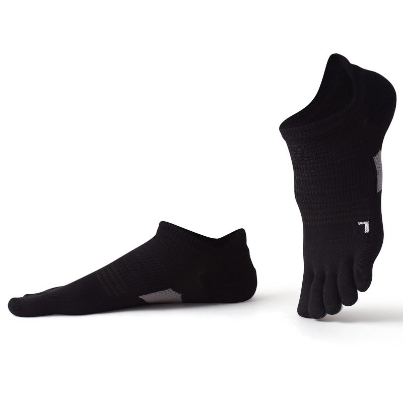 [Qureosert] 5本指ソックス 靴下 メンズ くるぶし EZ-DRYファブリック スポーツ専用ショットソックス 柔らかい 足底パイル靴下のレッグ部 吸汗速乾 抗菌防臭 通気性 1足組 26-28cm