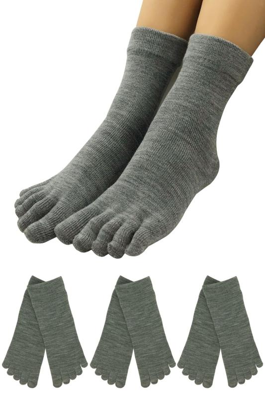 [オーセンティック] 五本指ソックス 日本製 あたたか しめつけない ひえとり 抗菌 保温性 レディース ..