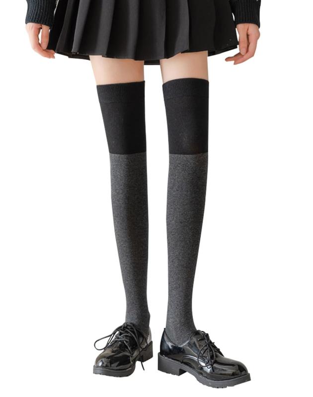 [eigenn] レディース ソックス ニーハイソックス ハイソックス オーバーニーソックス サイハイソックス 2丈 着圧 極厚 秋冬 靴下防寒ソックス 暖かい 通勤 通学