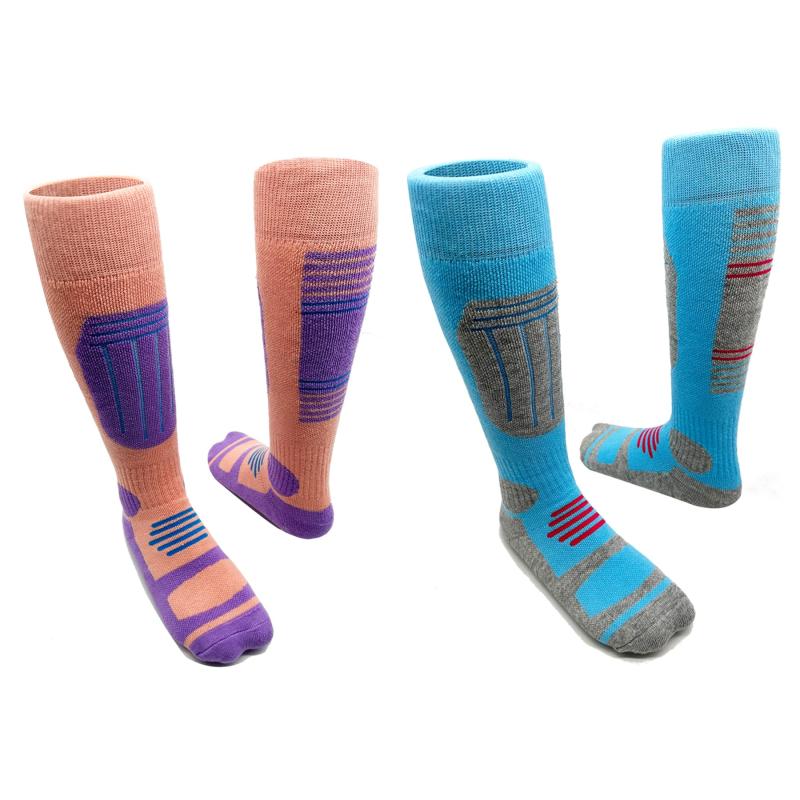 [TENOCEE] スノーボード スキーソックス アウトドア スポーツソックス - 大人用 厚手 防寒 メンズ レディース トレッキング ハイソックス 登山 ウォーキング 遠足 徒歩用 靴下 1/2/3 足入り