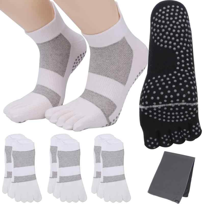 [ウミネコ] 5本指 パワーソックス 『ゴリラ』 メンズ 3足セット スポーツソックス 滑り止め付 運動 靴下