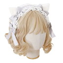 Dec.Dhalia ヘッドドレス 猫耳 ロリータ ゴスロリ カチューシャ レース リボン かわいい コスプレ クリスマス パーティー 女子会 髪飾り ヘアアクセサリー メイド